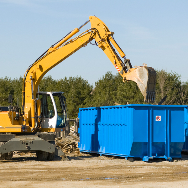 how many times can i have a residential dumpster rental emptied in Conasauga